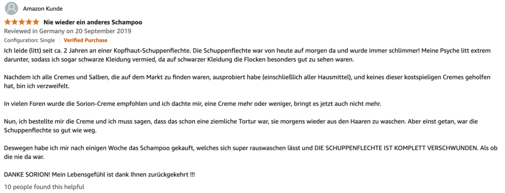 Sorion Repair Shampoo - шампунь от псориаза